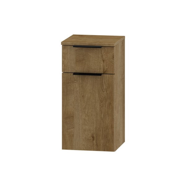 Nizka stenska kopalniška omarica v hrastovem dekorju 30x60 cm Lyon – STOLKAR