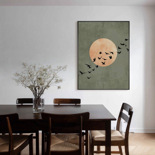 Tiskana slika z okvirjem 60x80 cm Midnight Flight – Styler-image-3