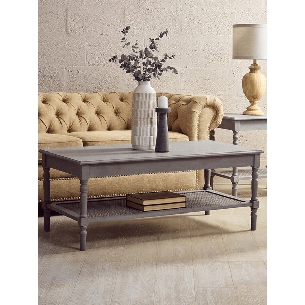 Siva klubska mizica 60x120 cm Heritage – Premier Housewares-image-4