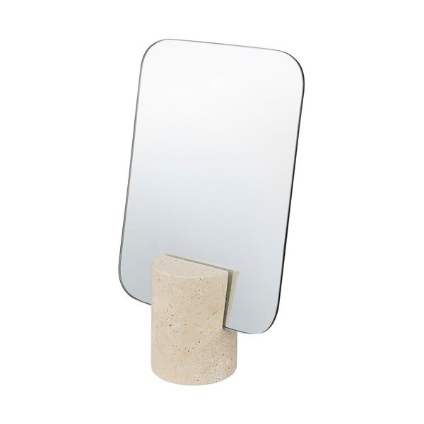 Kozmetično ogledalo 18x30 cm Travertine – Mette Ditmer Denmark