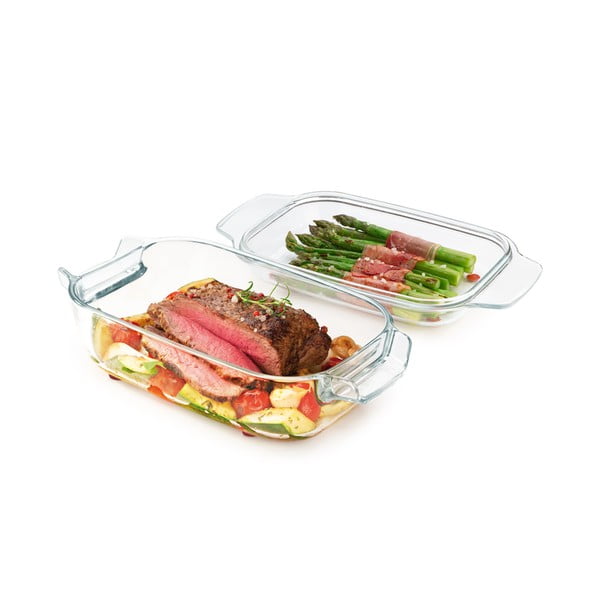 Steklena posoda za peko s pokrovko 19x34 cm GrandChef - Tescoma-image-1