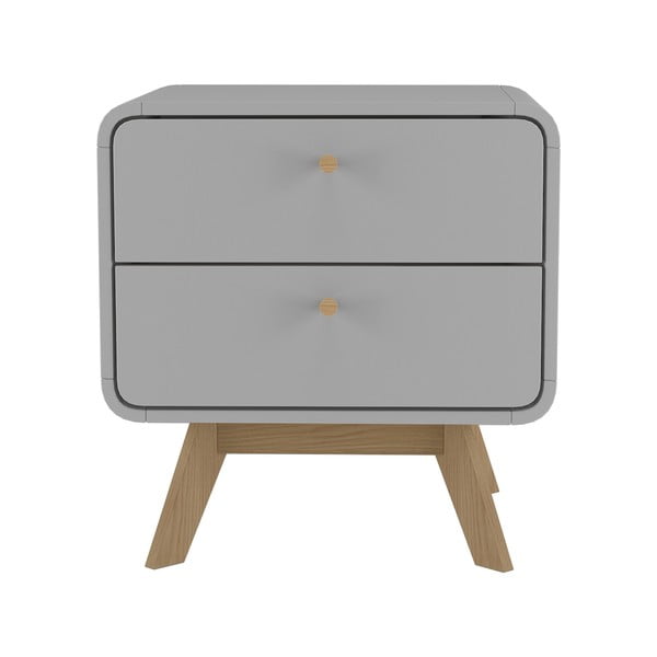 Siva nočna omarica Cassie - Støraa -image-1