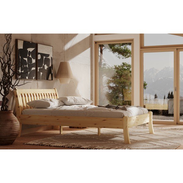 Postelja iz masivnega bora 90x200 cm Tonja – Olivia Living-image-3