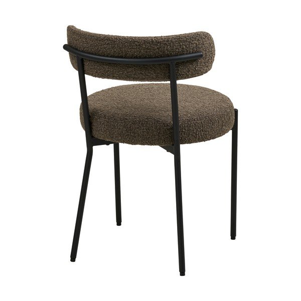 Rjav oblazinjen jedilni stol Badalona – House Nordic-image-4