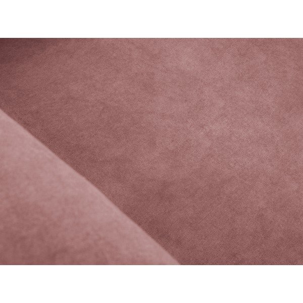 Svetlo rožnata žametna kotna sedežna garnitura Erin – Micadoni Home-image-1