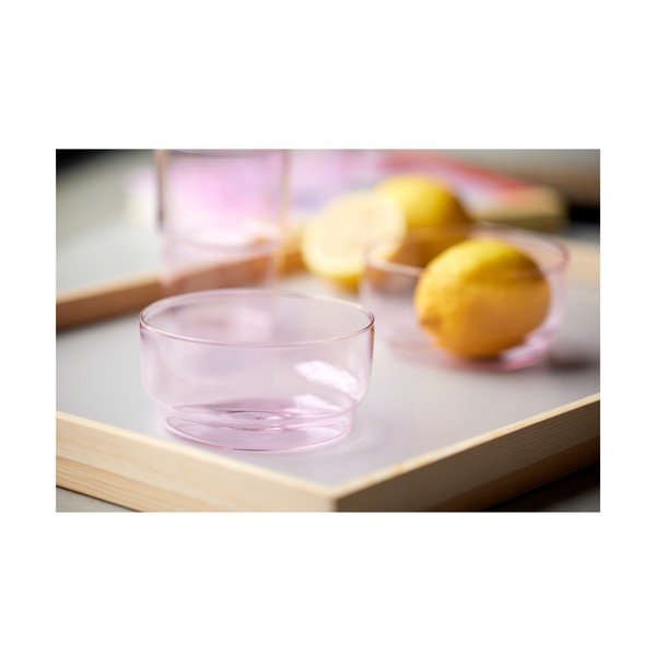 Rožnate steklene skledice v kompletu 2 ks 500 ml Torino – Lyngby Glas-image-4
