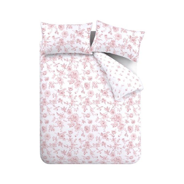 Rožnata enojna posteljnina 135x200 cm Mirabelle – Catherine Lansfield