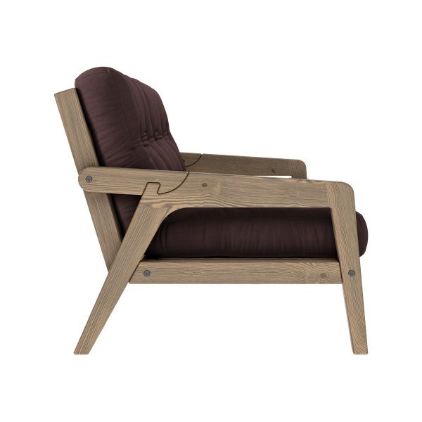 Rjav raztegljiv kavč 204 cm Grab - Karup Design-image-4