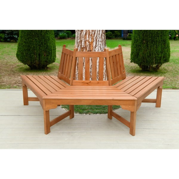 Vrtna klop iz masivnega lesa v naravni barvi Ontario – Garden Pleasure-image-1