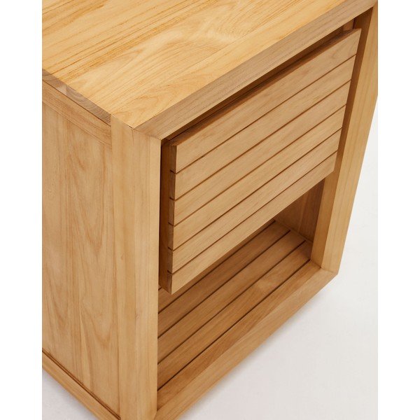 Nizka omarica za pod umivalnik iz masivnega tika 60x80 cm Saula – Kave Home-image-4