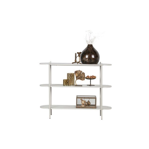 Svetlo siv regal iz masivnega jesena 120x92 cm Tender – BePureHome-image-3