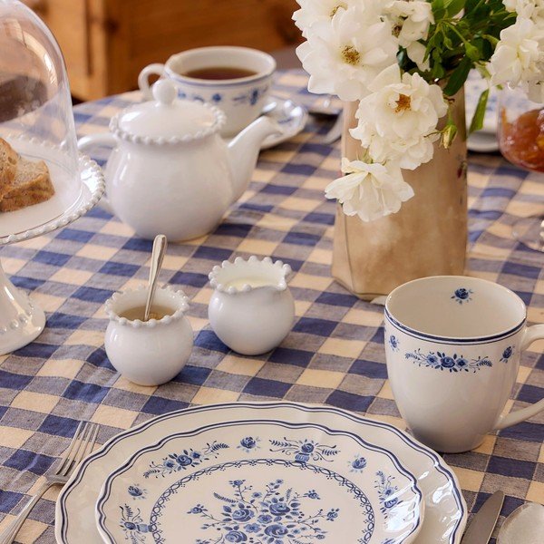 Bel čajnik iz kamenine s cedilom 500 ml Pearl – Costa Nova-image-2