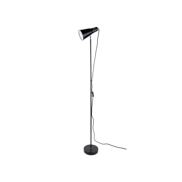 Črna stoječa svetilka Leitmotiv Mini Cone, višina 147,5 cm
