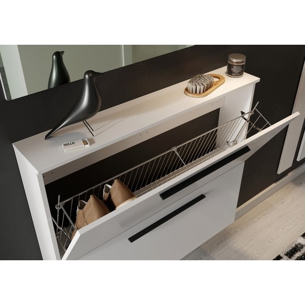 Bela stenska omarica za čevlje Utah - Germania-image-4