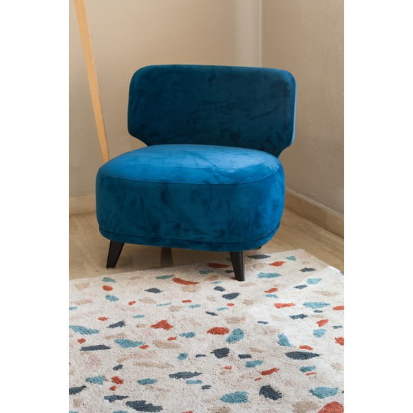 Kremno bela pralna ročno tkana bombažna preproga 140x200 cm Terrazzo Marble – Lorena Canals-image-3