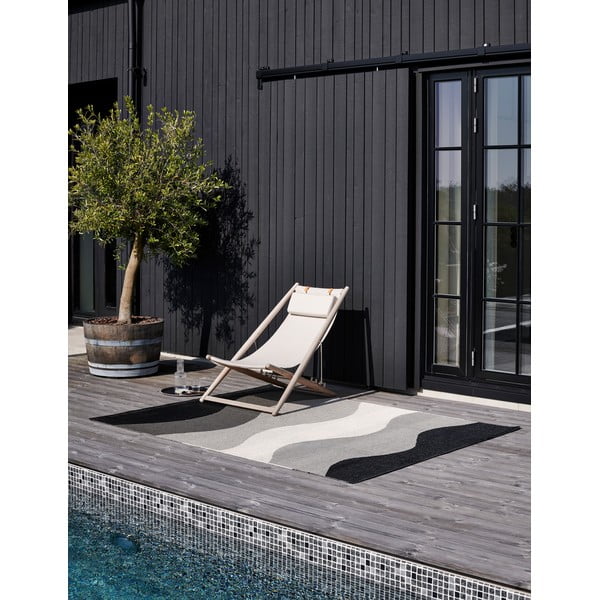 Siva notranja in zunanja preproga 70x100 cm Urvi Metal – Pappelina-image-4