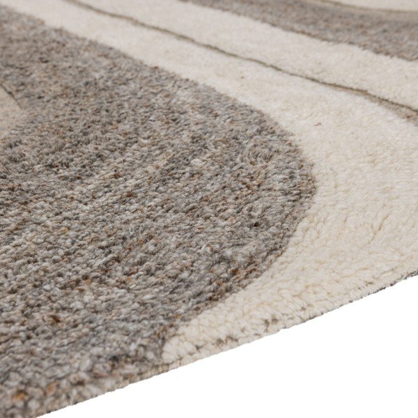 Siva/bež preproga iz mešanice volne 170x240 cm Moro – WOOOD-image-4