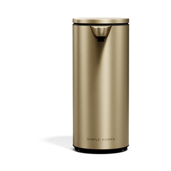 Jeklen avtomatski dozirnik za milo v mat zlati barvi 266 ml – simplehuman-image-3
