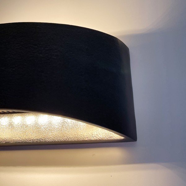 Črna LED zatemnitvena stenska svetilka Arles – Fischer & Honsel-image-3