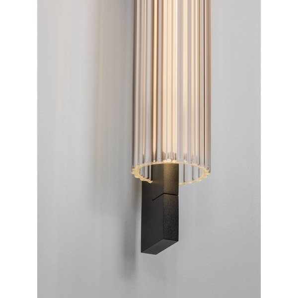 Mat črna aluminijasta LED zatemnitvena stenska svetilka Glovia – Nova Luce-image-2