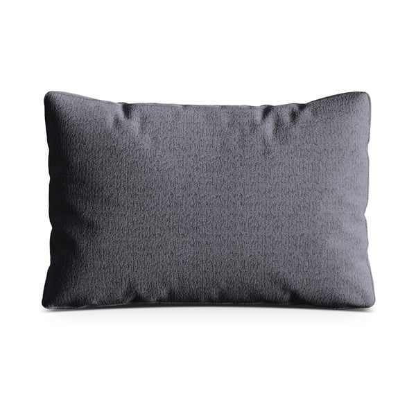 Temno siva okrasna blazina za sedežno garnituro iz tkanine bouclé Kemi – Cosmopolitan Design