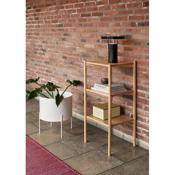 Beli kovinski cvetlični lonček ø 40 cm Airy - Hübsch-image-1