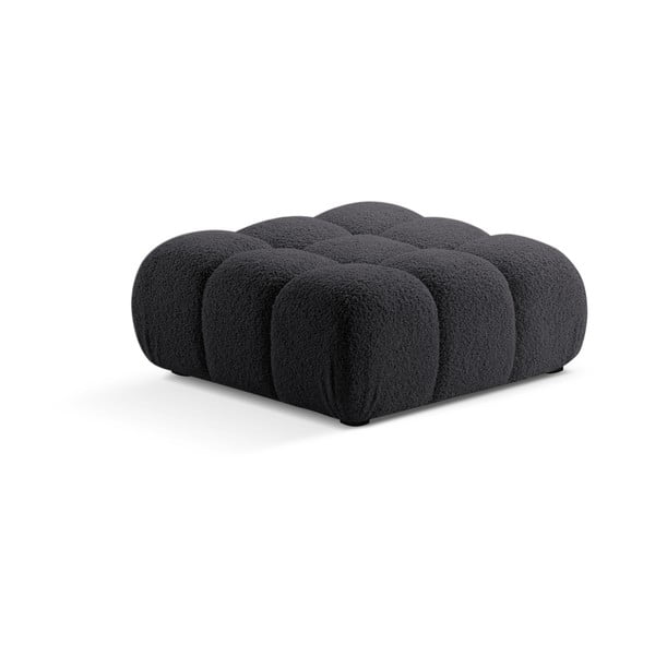 Antracitno siv modularni otoman iz tkanine bouclé Bellis – Micadoni Home-image-3
