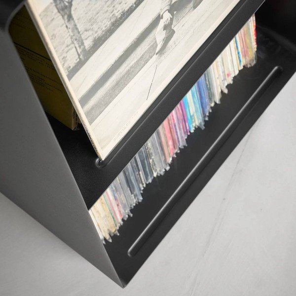 Črn kovinski regal na koleščkih 40x73x38 cm Tower – YAMAZAKI-image-4