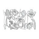 Komplet stenskih nalepk Ambiance Bright Tulips