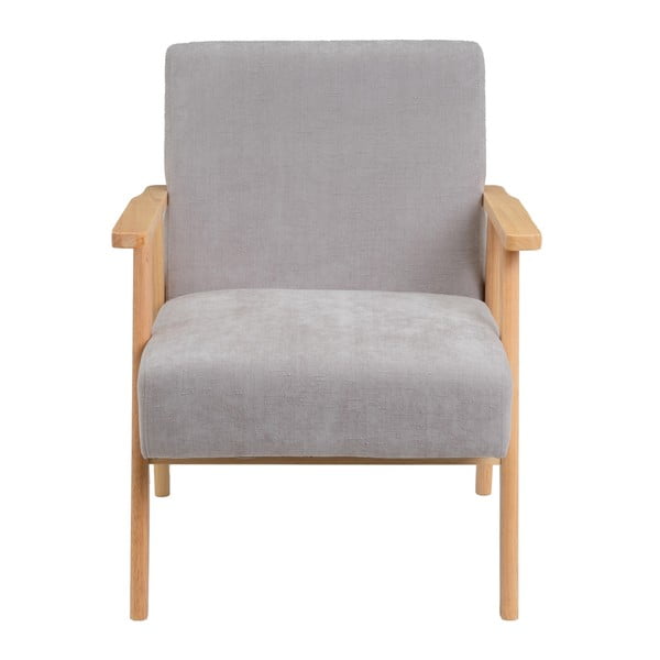 Siv fotelj iz šenilje Vintage – Casa Selección-image-2