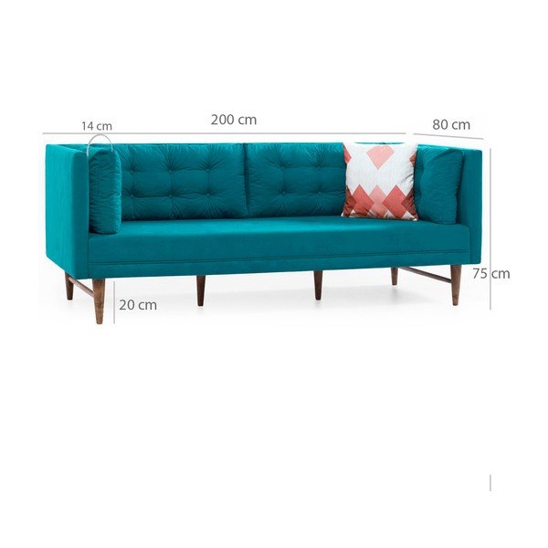 Turkizni kavč Balcab Home Eva-image-1