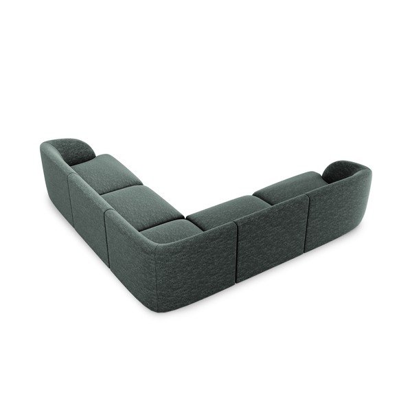 Temno zelen kotni kavč Miley - Micadoni Home-image-3
