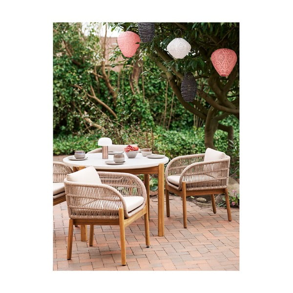 Bela zunanja LED lanterna s solarnim panelom (višina 22 cm) Harwood – House Nordic-image-3