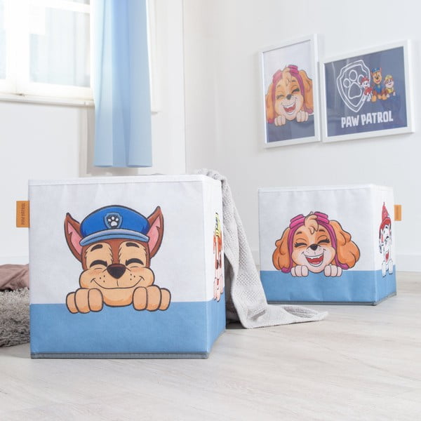 Tekstilni otroški organizatorji za igrače v kompletu 2 ks 27x27x27 cm Paw Patrol – Roba-image-1