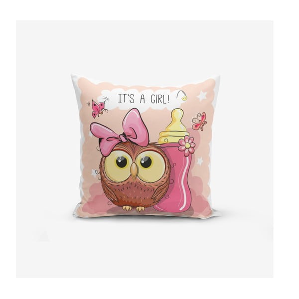 Otroška blazina 43x43 cm Girl Owl – Mila Home