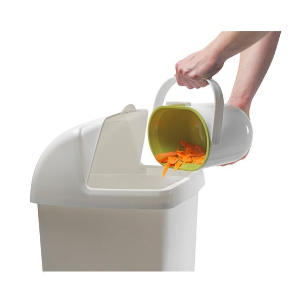 Belo-zelen koš za biološke odpadke Addis Caddy, 2,5 l-image-3