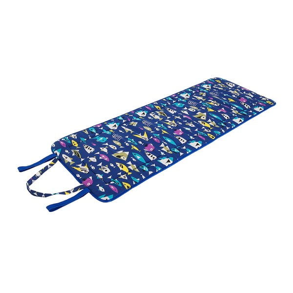 Modra vrtna sedežna blazina za ležalnik 52x148 cm   Fishes – B.E.S.