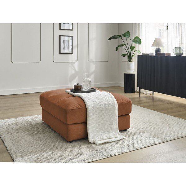 Oranžen žameten tabure Sierra – Bobochic Paris-image-4