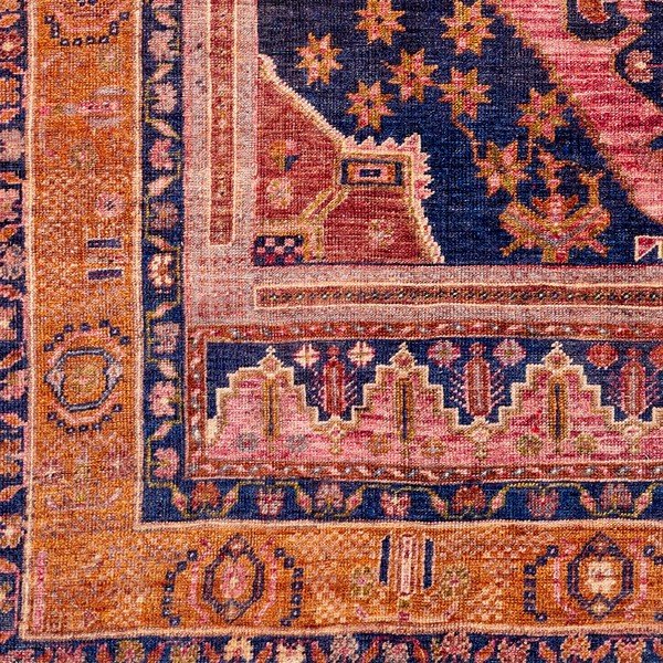 Oranžno-rožnata preproga Floorita Senneh, 80 x 150 cm-image-3