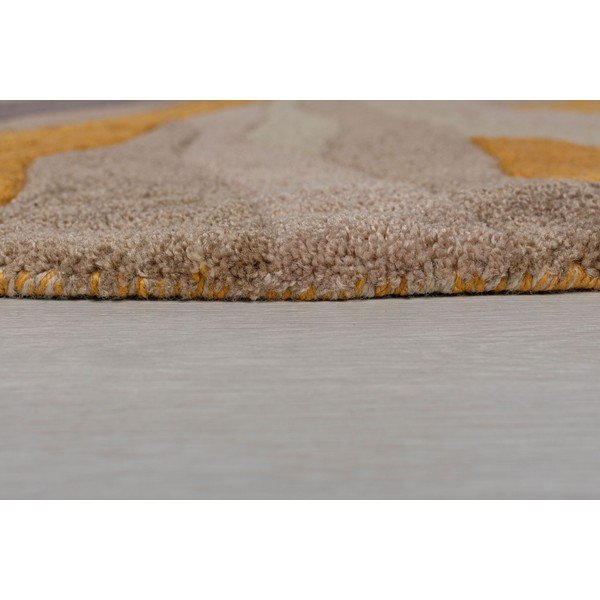 Rumena preproga Flair Rugs Splinter, ⌀ 135 cm-image-2
