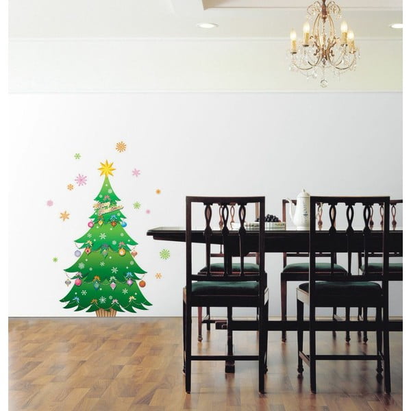Božične nalepke Ambiance Christmas Tree and Stars