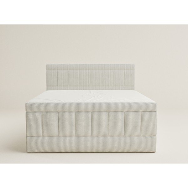 Bež boxspring postelja s prostorom za shranjevanje 160x200 cm Caya – Maison de Rêve-image-2