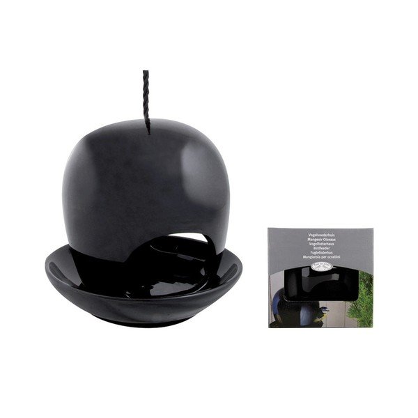 Črna keramična posoda Esschert Design, ⌀ 18 cm-image-1