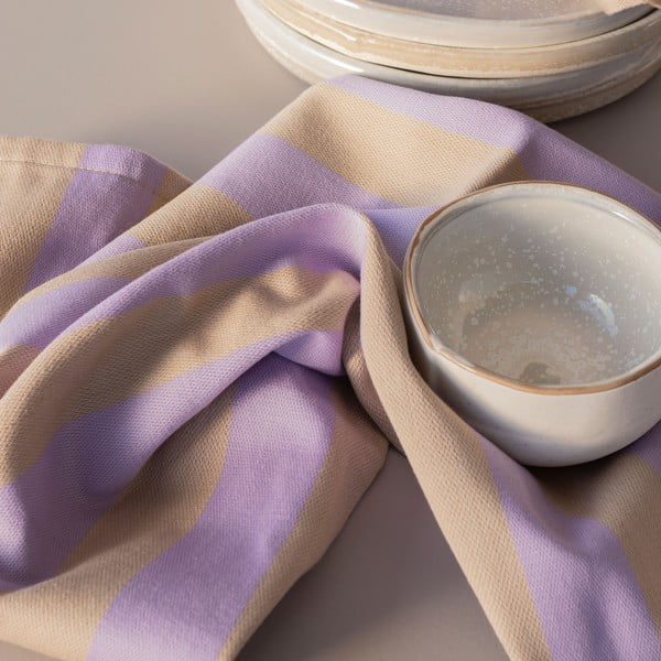 Bombažne kuhinjske krpe v kompletu 2 ks 50x70 cm Stripes – Mette Ditmer Denmark-image-1