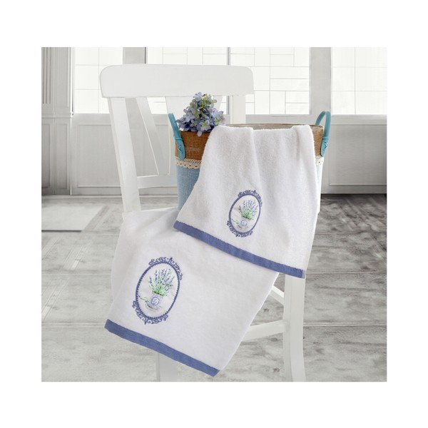 Irya Home Spa komplet belih brisač, 30x50 cm in 50x90 cm-image-1