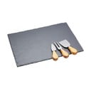 Komplet noža za sir in deske za rezanje iz skrilavca Kitchen Craft , 35 x 25 cm
