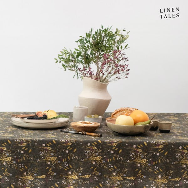 Lanen namizni prt 140x250 cm Woodland – Linen Tales-image-3