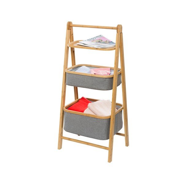Stojalo z 2 košarama Wenko Bamboo-image-1