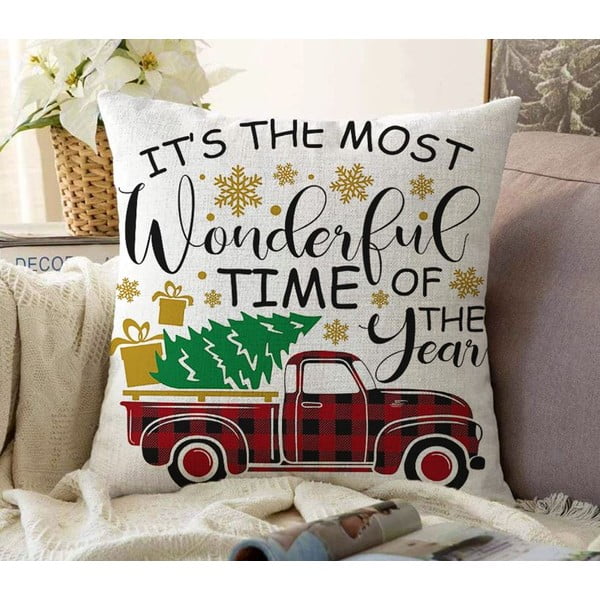 Prevleka za blazino z božičnim motivom 43x43 cm Full Ride – Mila Home