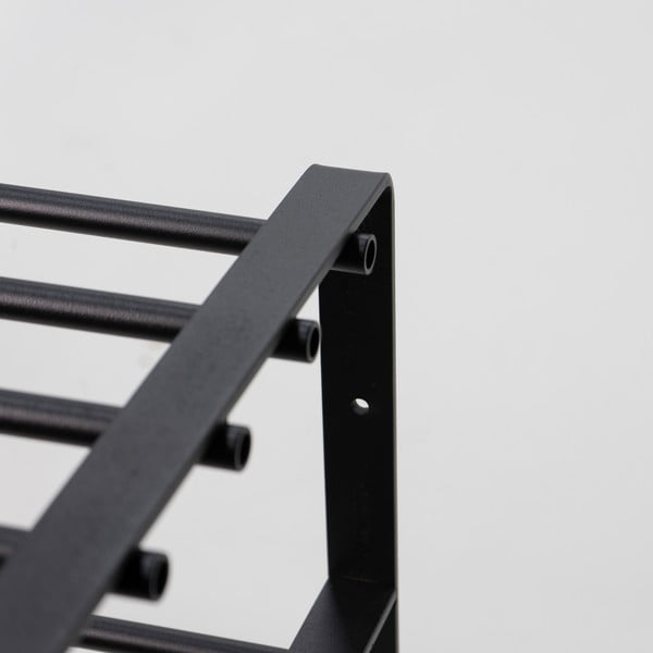 Črna kovinska omarica za čevlje 70x48,5x29 cm Rex – Spinder Design-image-4